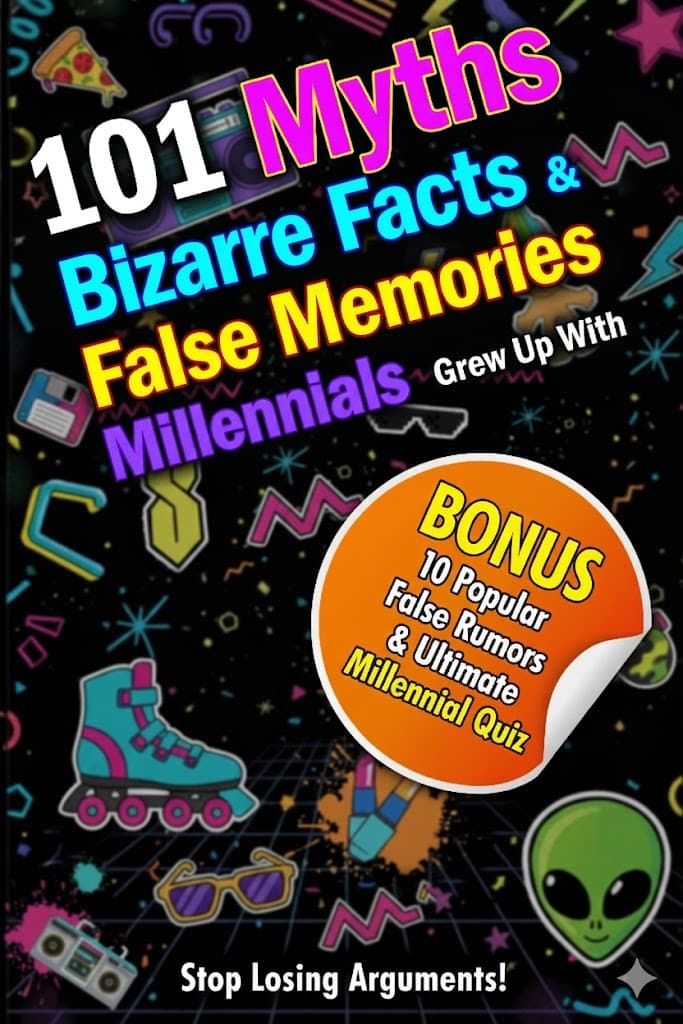 101 Myths, Bizarre Facts & False Memories Millennials Grew Up With - Book Cover